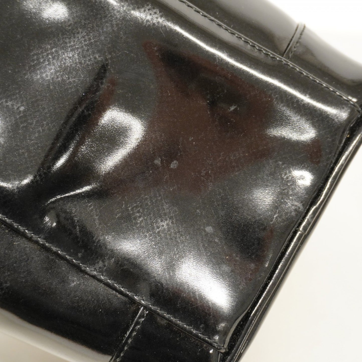 Chanel Vanity Bag Patent Leather Black