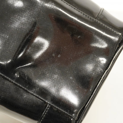 Chanel Vanity Bag Patent Leather Black