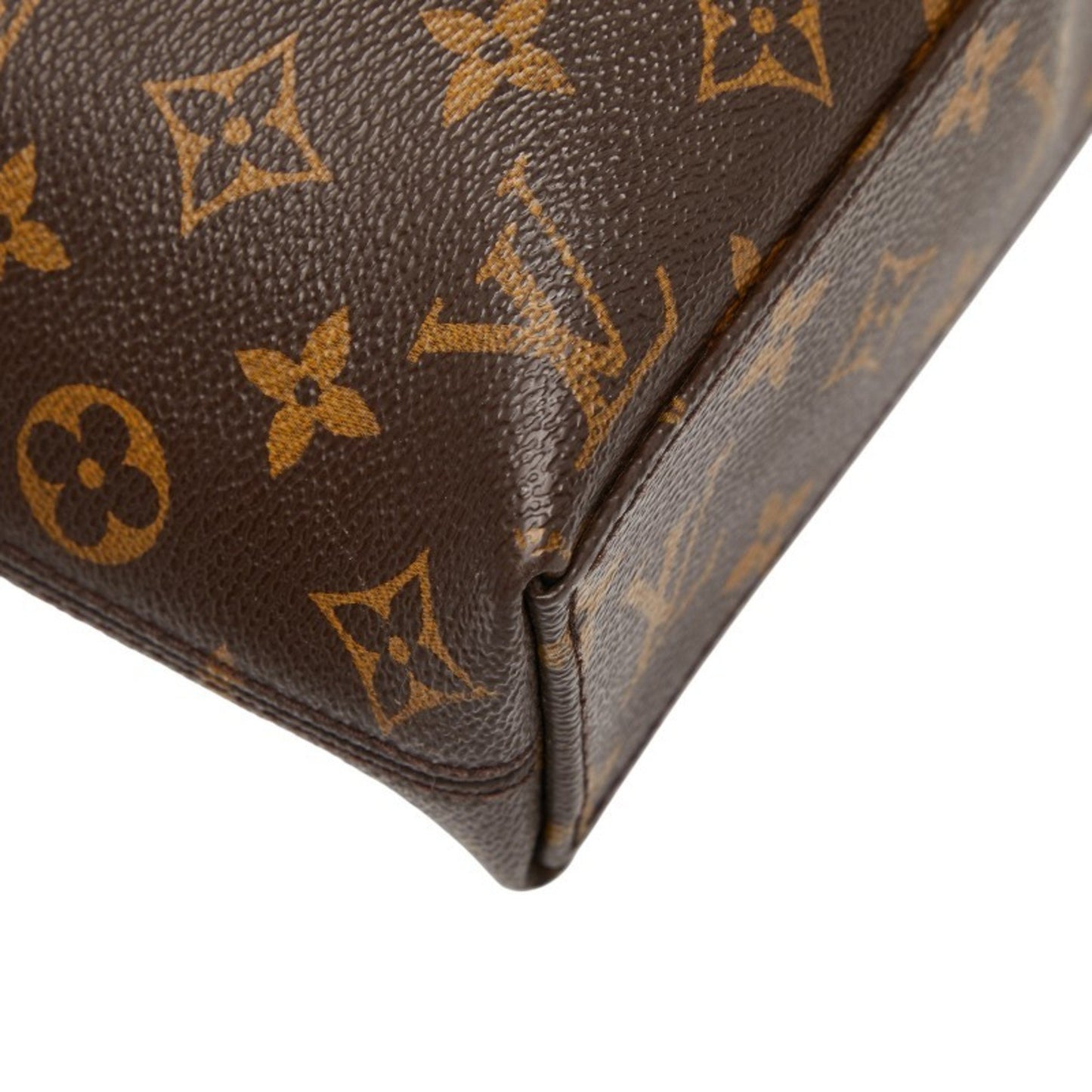Louis Vuitton Monogram Macassar Porte-Document Jour Handbag/Business Bag M40868 Brown/Black Leather