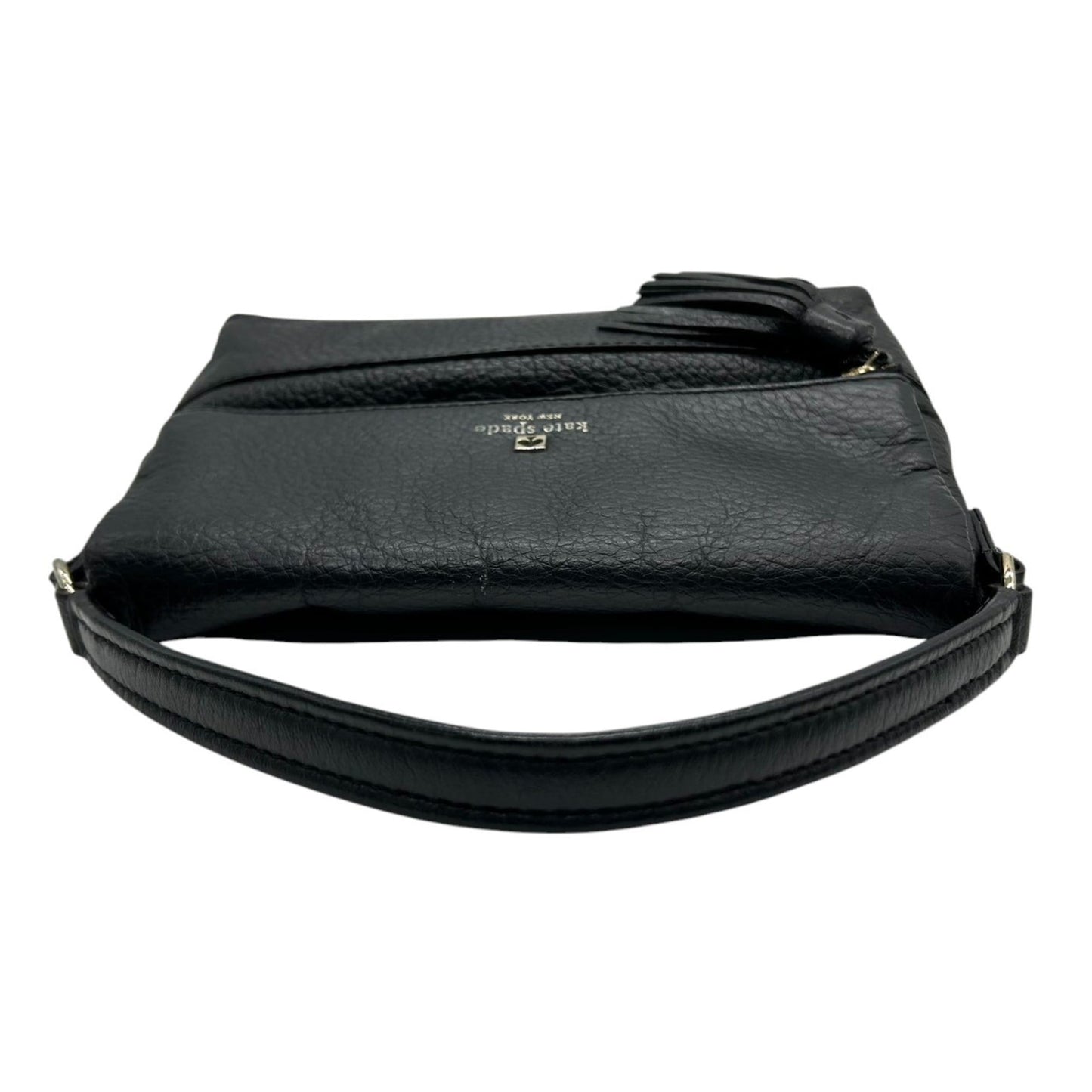 Kate Spade Handbag Shoulder Bag Flap Leather Black