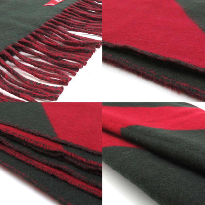 Hermes Hermes Scarf/Muffler Cashmere Khaki Red