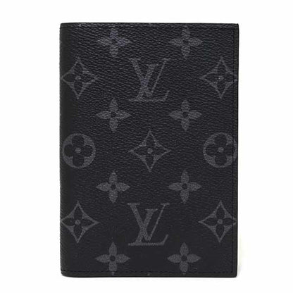 Louis Vuitton Couverture Passport Cover Nm Monogram Eclipse M64501 Black