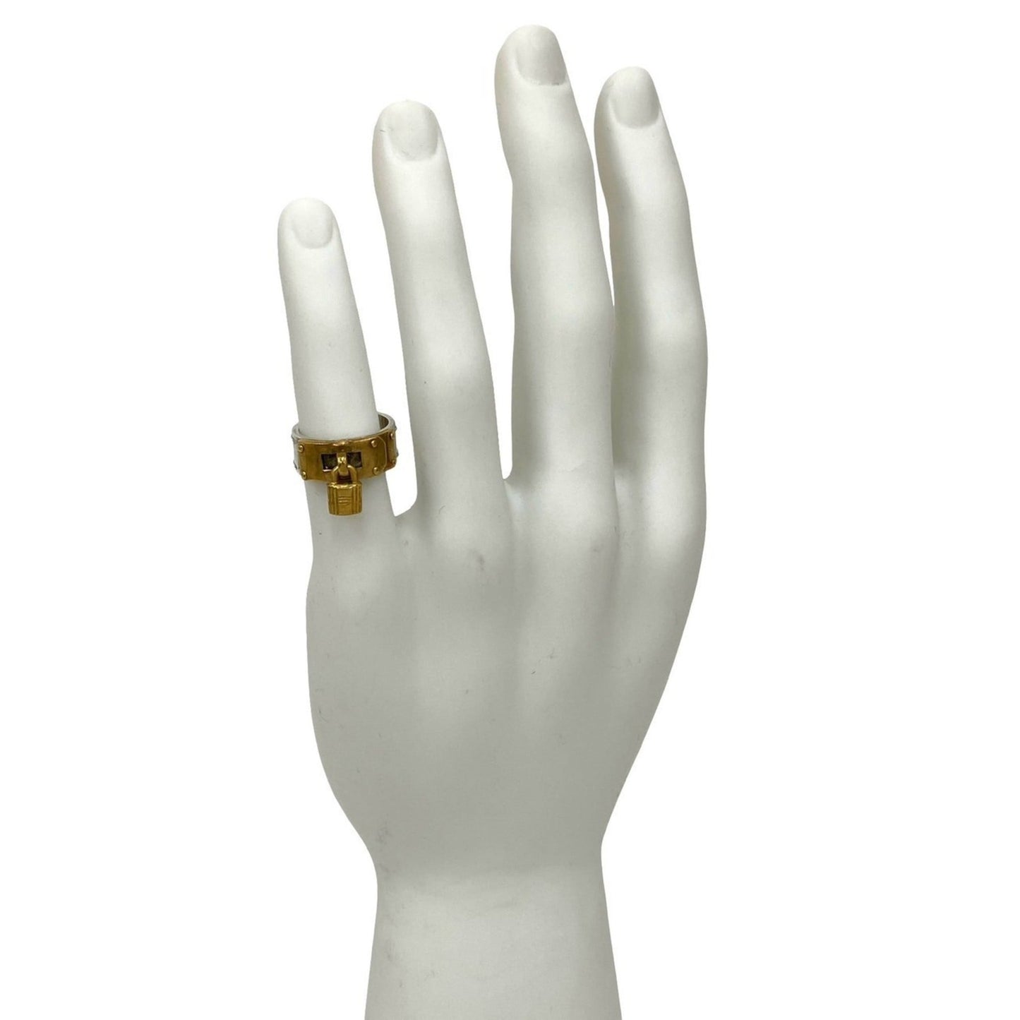 Hermes Kelly Ring With Cadena Motif