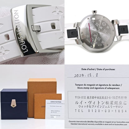 Louis Vuitton Tambour Mm 8P Diamond Q13Mjz