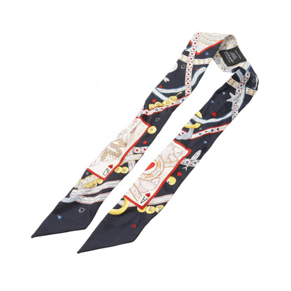 Hermes Herms Twilly Dame De Coeur Silk Scarf For Women