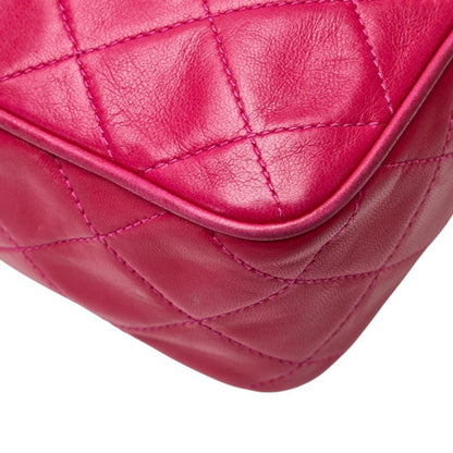 Chanel Coco Mark Matelasse Tassel Chain Shoulder Bag In Pink Lambskin