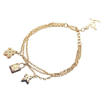 Louis Vuitton Monogram Sweet Charm Chain Bracelet M66248 Gold Plated