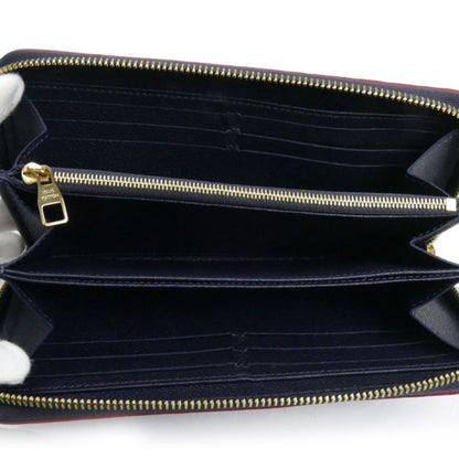 Louis Vuitton Louis Vuitton Zippy Wallet Long Round Monogram Empreinte Marine Rouge M62121 Ic