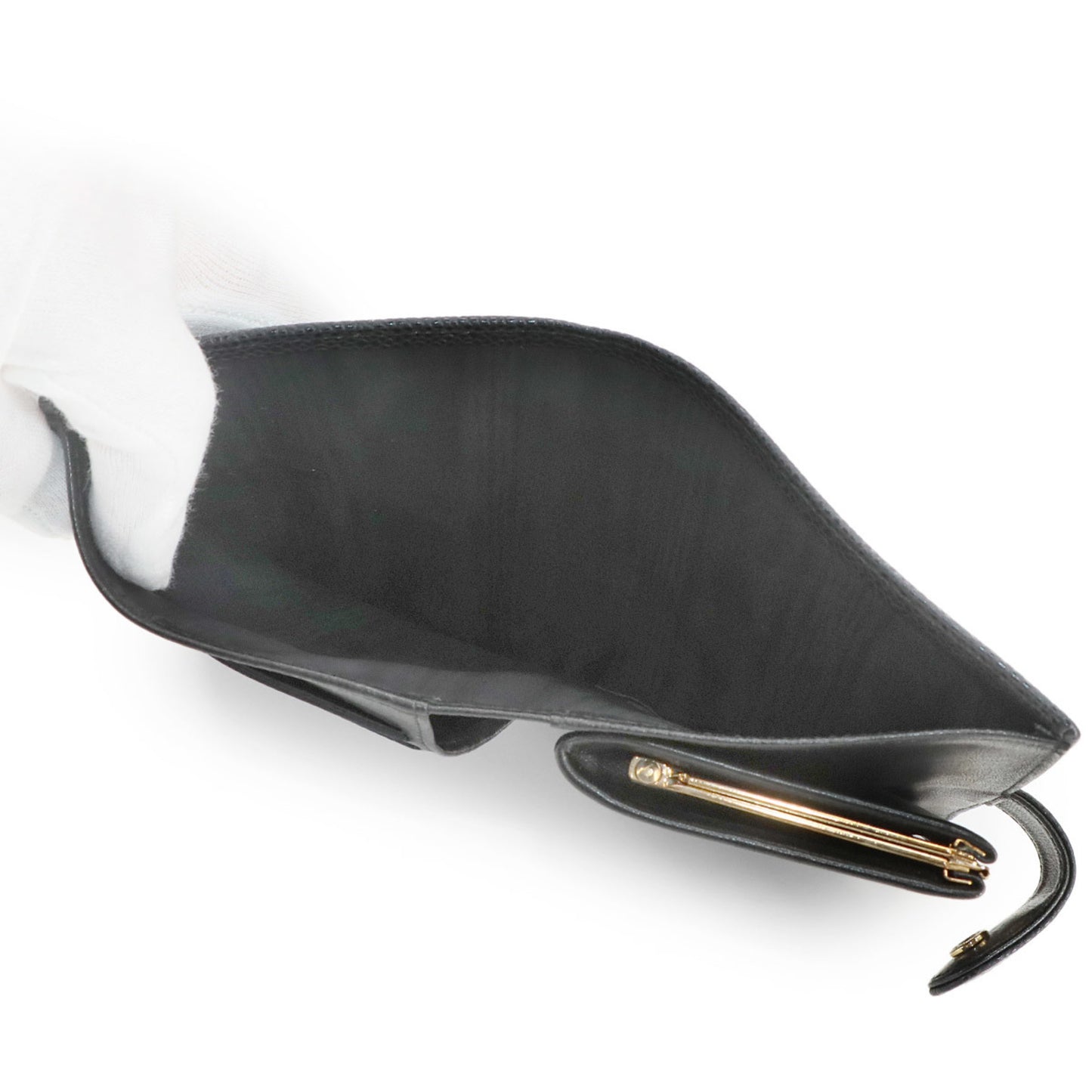 Chanel Caviar Leather Bifold Long Wallet In Black (A13498)