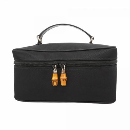 Gucci Bamboo Vanity Bag 032 1956 0150 Nylon Black