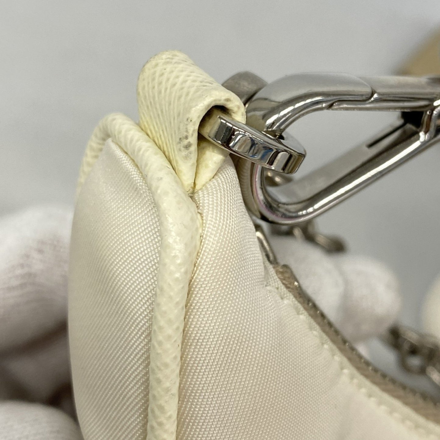 Prada Shoulder Bag Nylon White