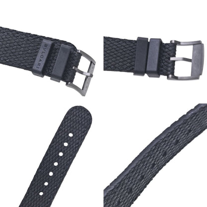Bvlgari Solotempo Watch 102929 Bb41S Stainless Steel X Rubber