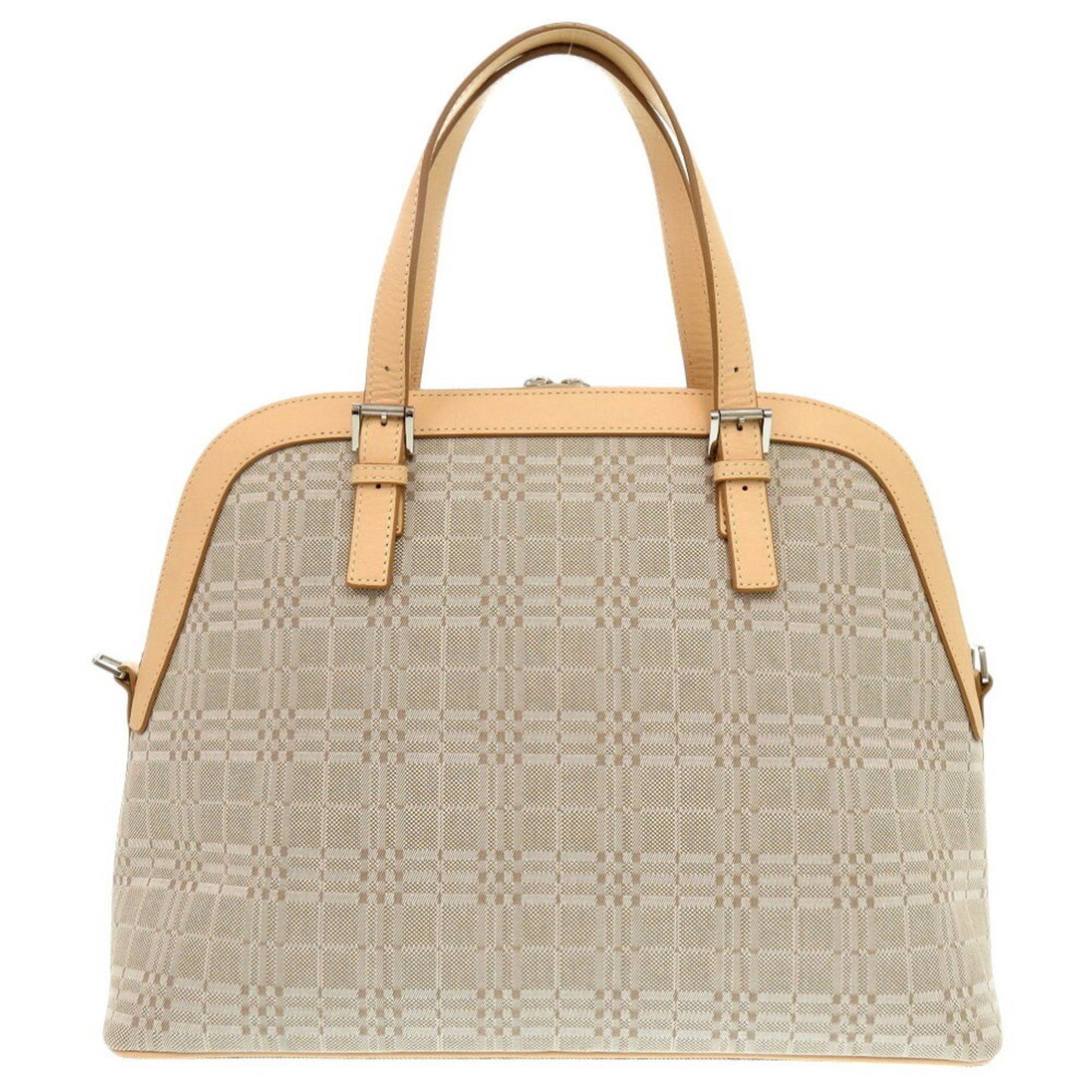 Burberry Handbag Canvas Beige 1791Burberry