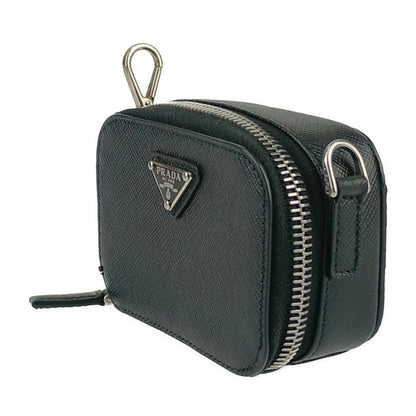 Prada Prada Shoulder Pouch Saffiano Mini 2Tt105 Black Leather