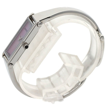 Gucci 1500L Square Face Bangle Watch Stainless Steel Ss