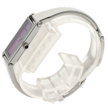Gucci 1500L Square Face Bangle Watch Stainless Steel Ss