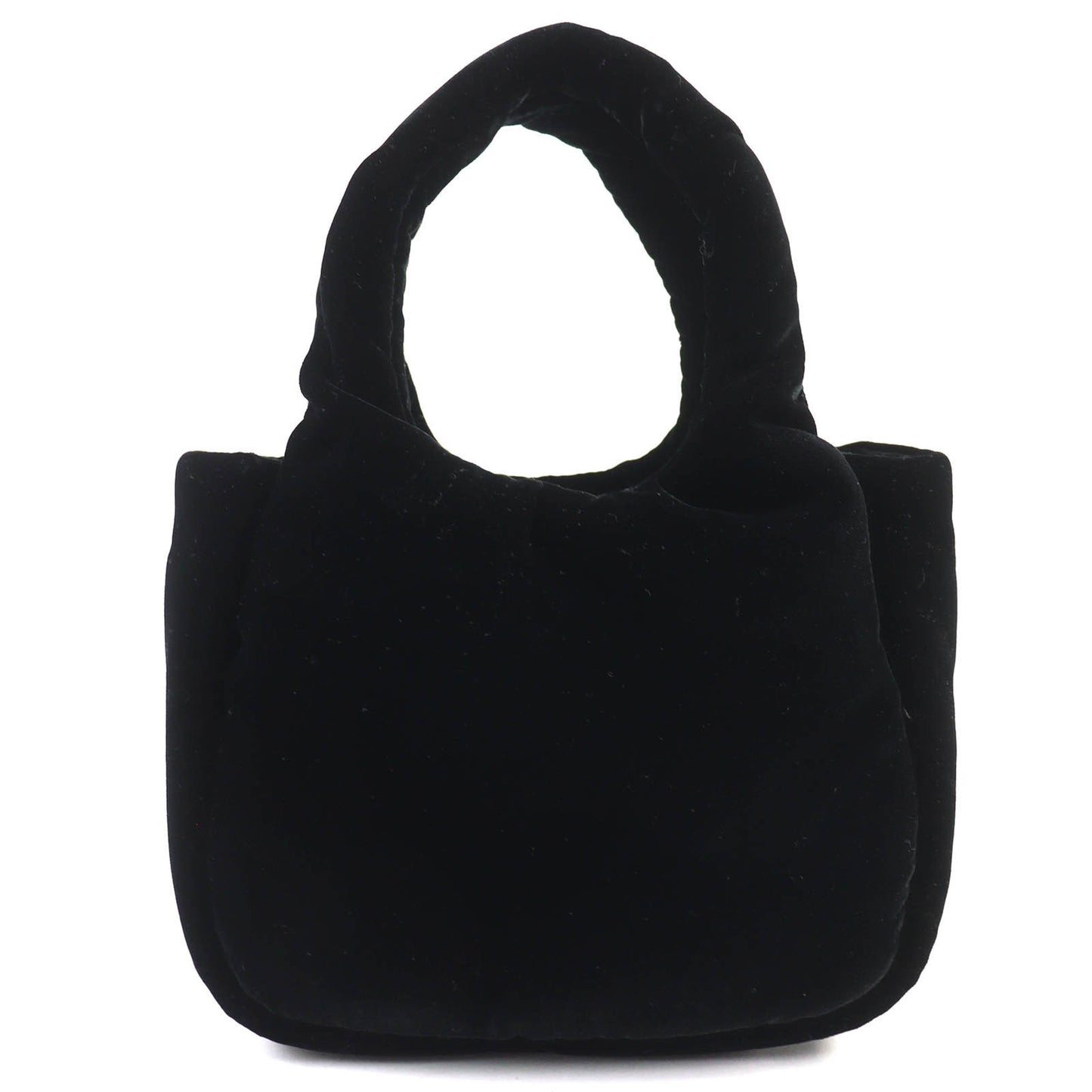 Prada 1Ba410 Padded Velvet Mini Handbag With Triangle Logo