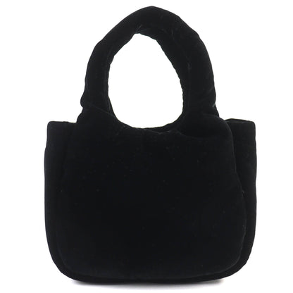 Prada 1Ba410 Padded Velvet Mini Handbag With Triangle Logo