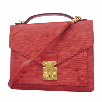 Louis Vuitton Epi Monceau Handbag M52127 Castilian Red 2-Way Bag