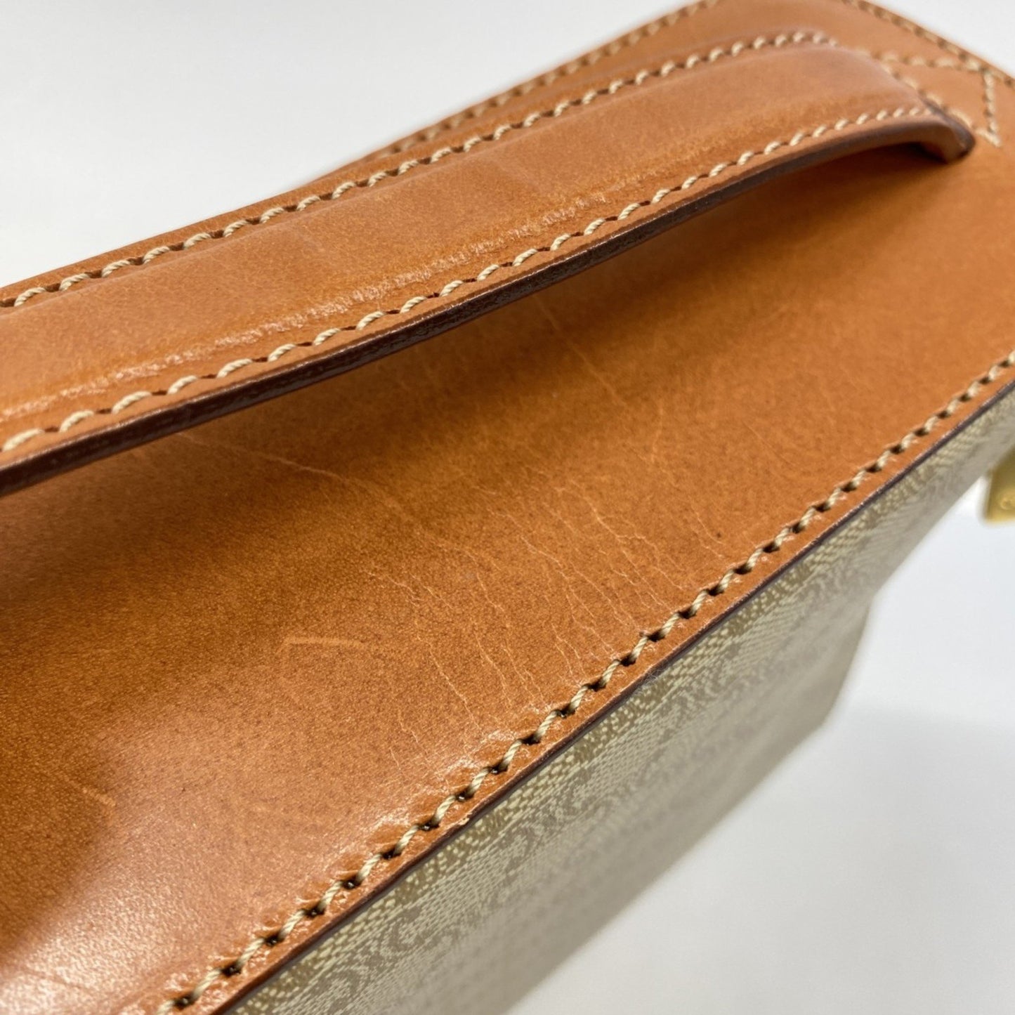 Celine Vanity Bag Macadam Beige Light Brown