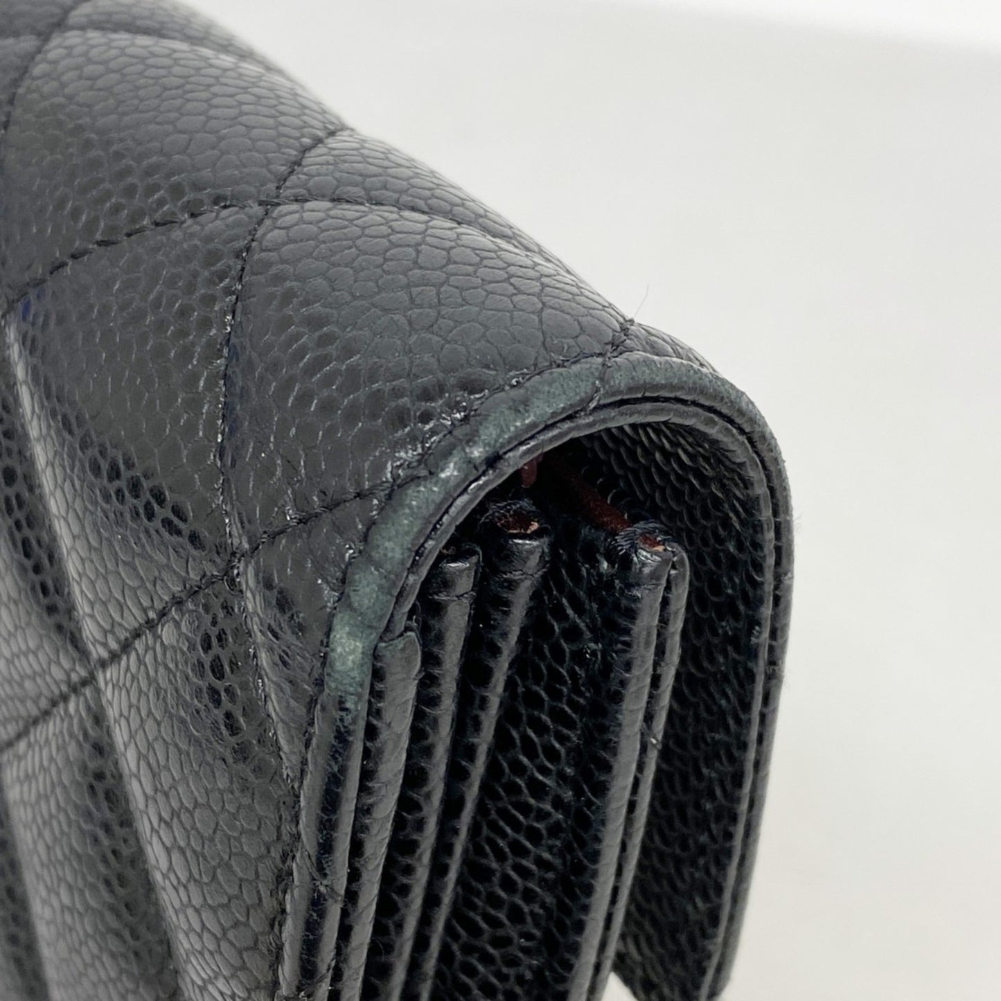 Chanel Matelasse Caviar Leather Long Wallet