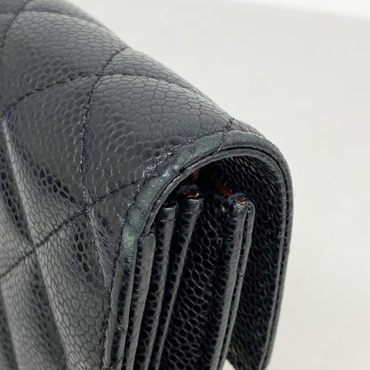 Chanel Matelasse Caviar Leather Long Wallet