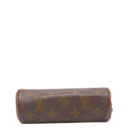 Louis Vuitton Monogram Papillon 30 Accessory Pouch M51385 Brown Leather