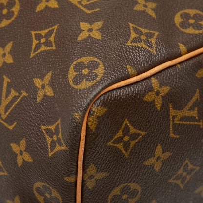 Louis Vuitton Monogram Keepall 50 Boston Bag M41426 Brown Leather