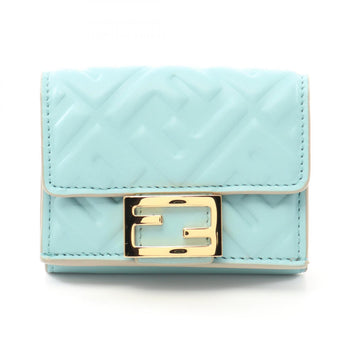 Fendi Baguette Tri-Fold Wallet Leather