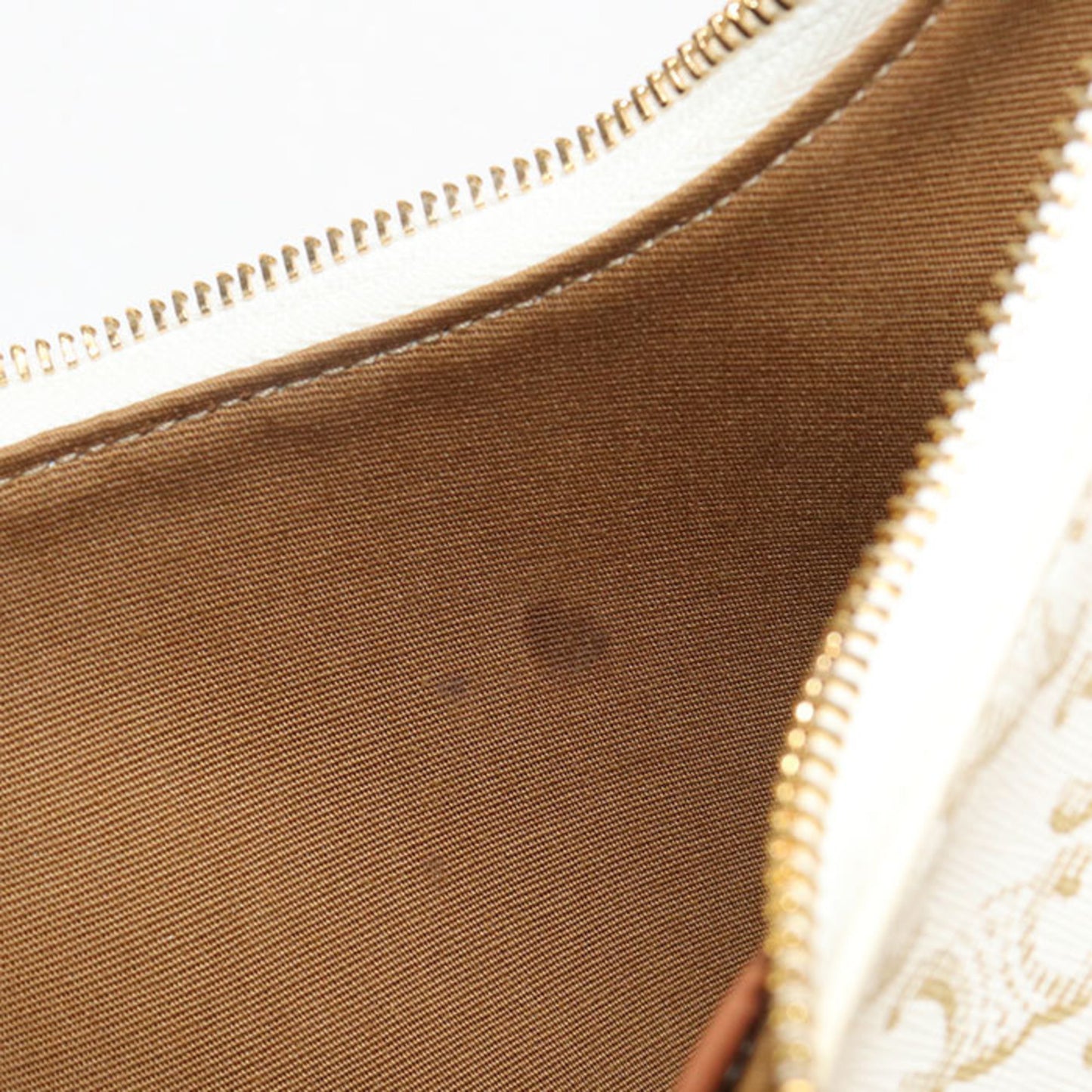 Celine Ava Triomphe Canvas Shoulder Bag (193952Bzj.01Bc) In White