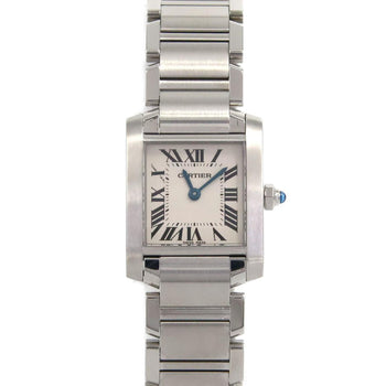 Cartier Tank Franaise Sm W51008Q3 Stainless Steel Quartz Watch