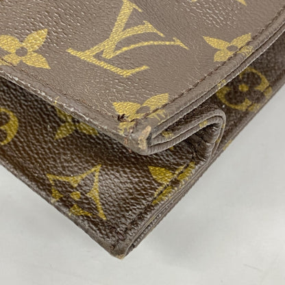 Louis Vuitton Monogram Sac Plat Tote Bag M51140 Brown