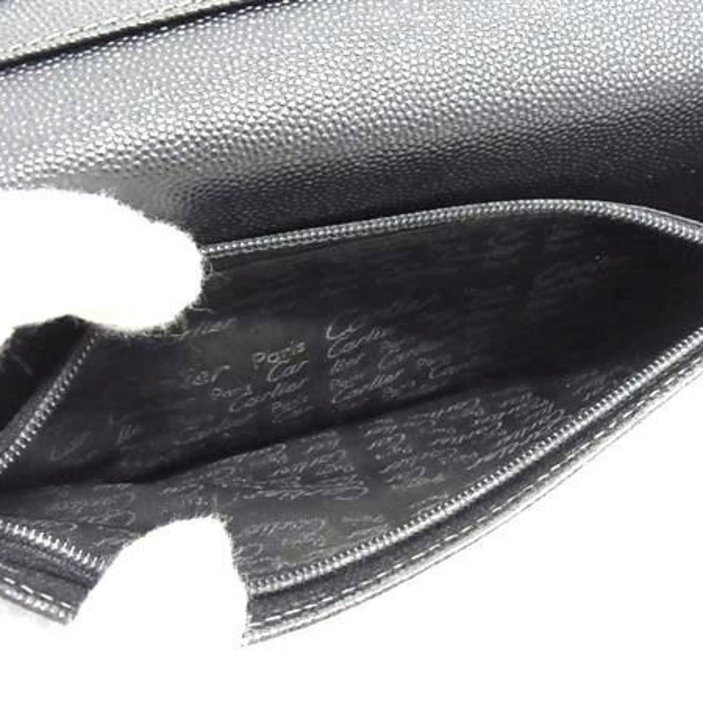 Cartier Santos Black Leather