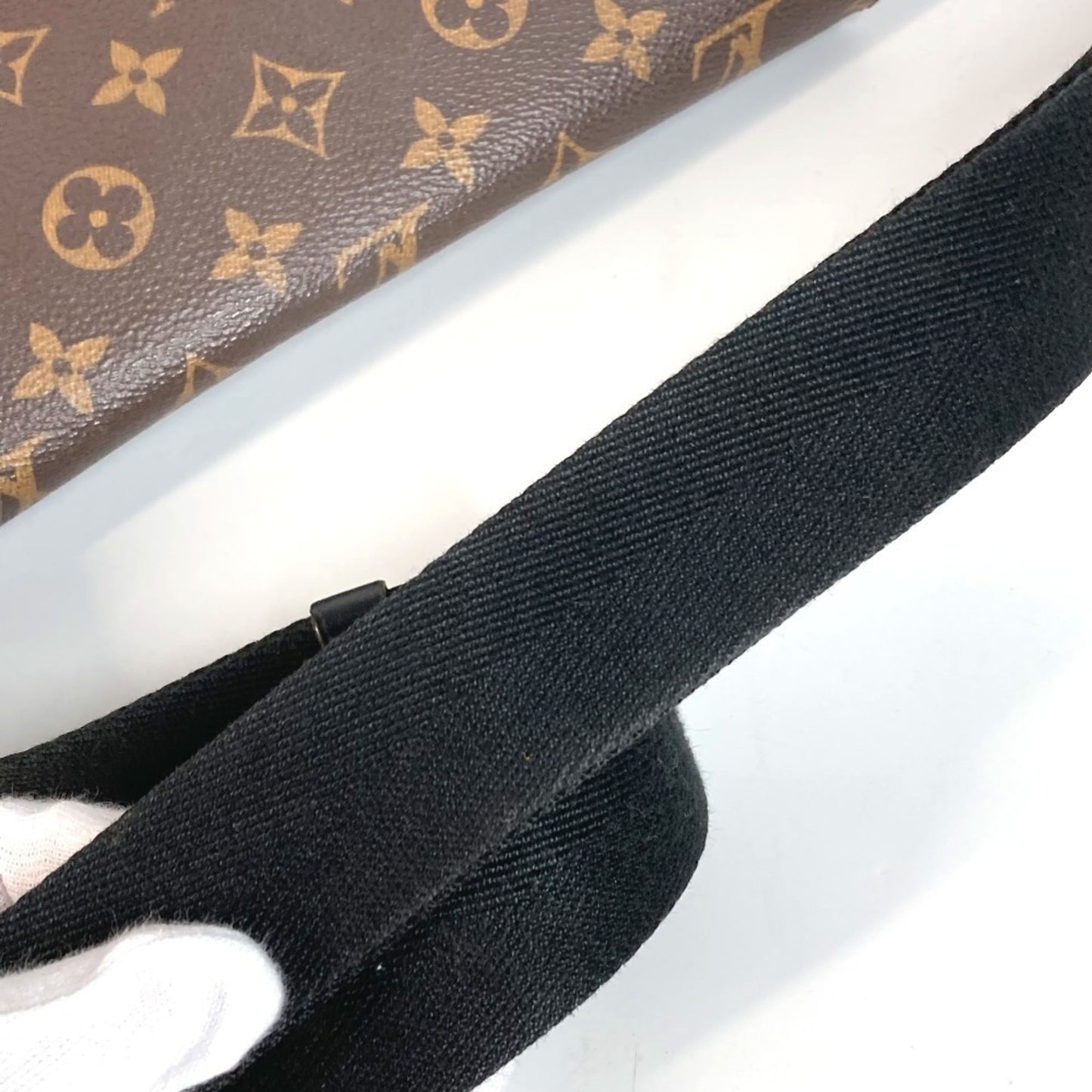 Louis Vuitton Monogram Macassar District Pm M40935 Flap Messenger Bag/Shoulder Bag In Canvas
