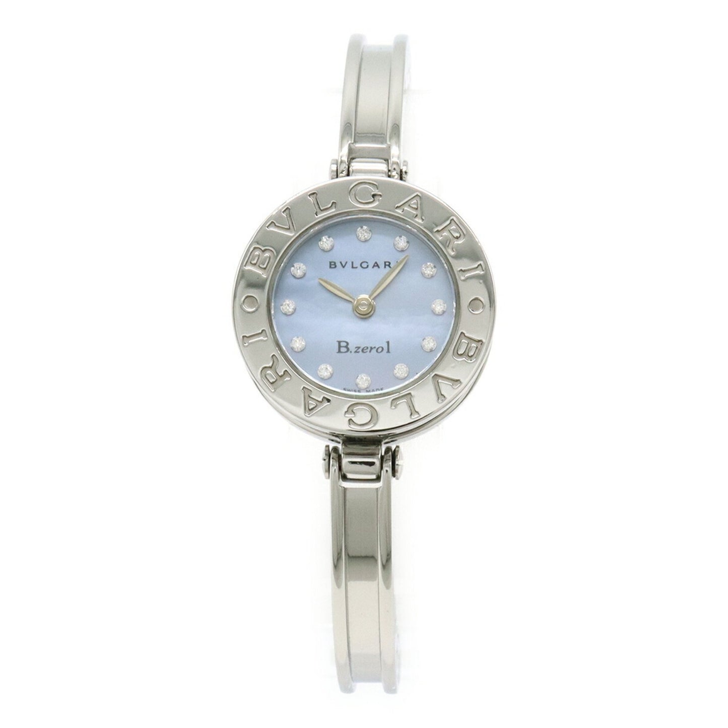 Bvlgari B.Zero1 B-Zero1 Blue Shell Dial Bangle Bz22S Women'S Quartz Watch