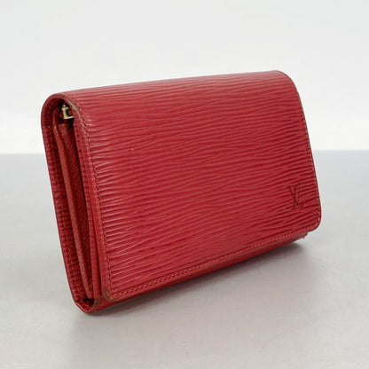 Louis Vuitton Epi Wallet Porte Monnaie-Vieux Tresor M63507 Castilian Red