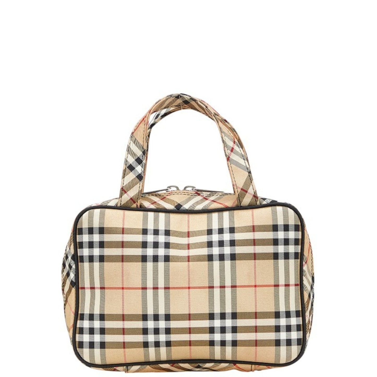 Burberry Nova Check Mini Handbag In Beige And Multicolor Canvas
