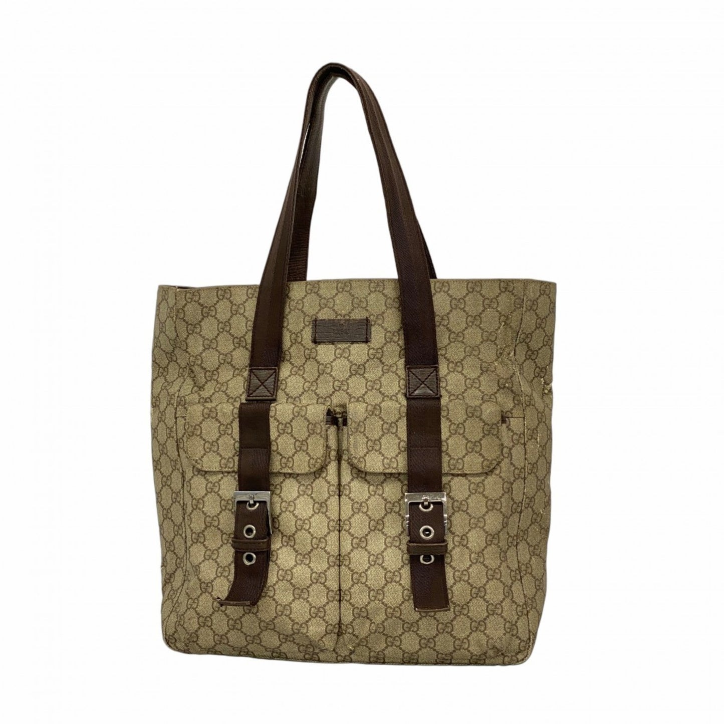 Gucci Gg Supreme Tote Bag 141196 Brown