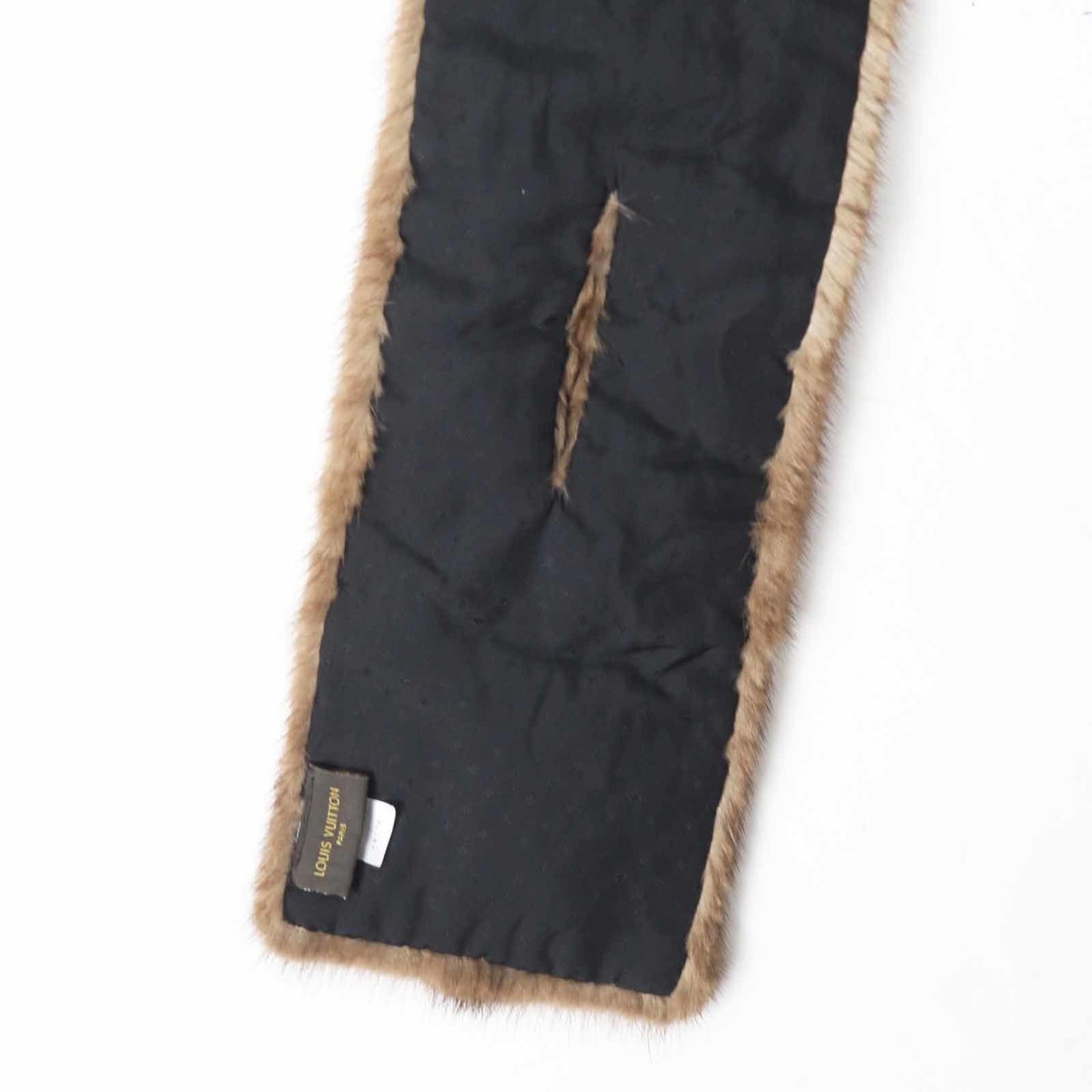 Louis Vuitton M78744 Monogram Echarpe Vison Mink And Silk-Lined Scarf