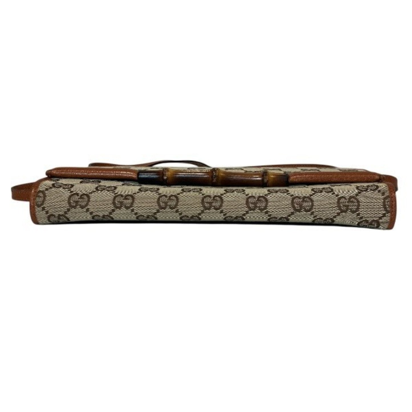 Gucci Bamboo 117594 Gg Canvas Shoulder Bag