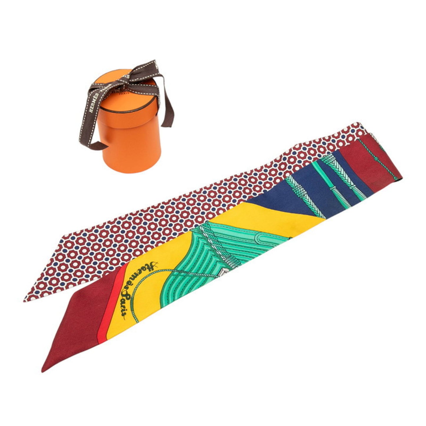 Hermes Herms Twilly Clic Clac Modern Cannage Scarf