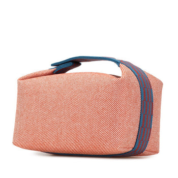 Hermes Brid A Black Gm Handbag In Orange