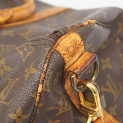 Louis Vuitton Monogram Keepall Bandouliere 45 Boston Bag M41418 Brown