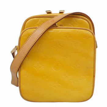 Louis Vuitton Vernis Worcester Shoulder Bag M91075 Lime Yellow