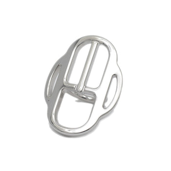 Hermes Mini Boucle Silver Scarf Ring