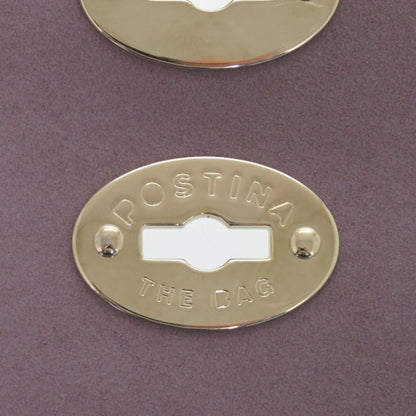 Like New Zanellato Postina L Brandine 2-Way Leather Handbag 30134005 Purple 0617