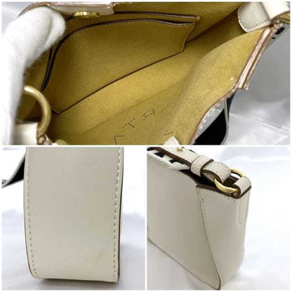Stella Mccartney Shoulder Bag Cream White 700084 W8542 Ec-19939 Leather Canvas Stella Mccartney