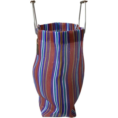 Marni Flower Market Striped Tote Bag Handbag Multicolor