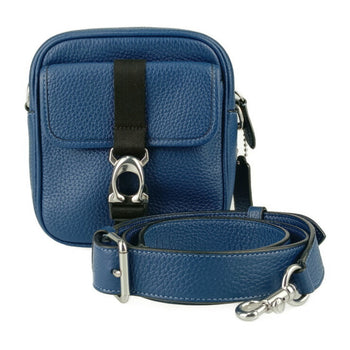 Coach Shoulder Bag Beck Crossbody Cj736 Blue Black Leather