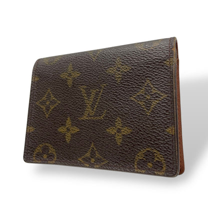 Louis Vuitton Japan Sangapur M60530 Monogram Bifold Business Card Case/Card Case/Pass Case Leather